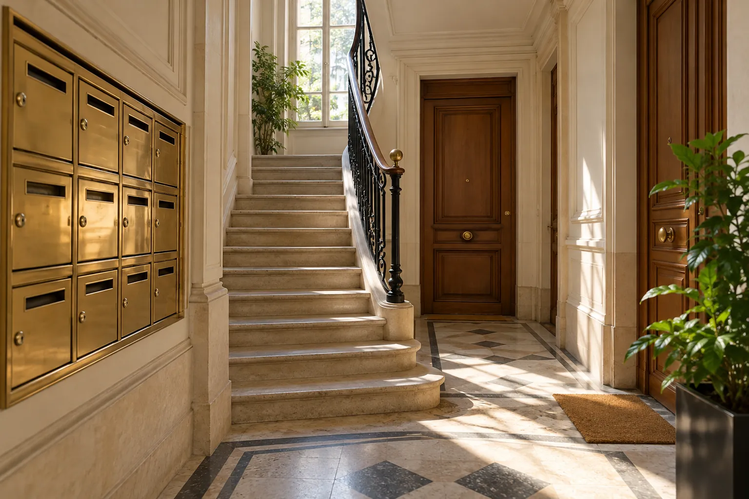 Illustration éditoriale — Rénover un appartement en copropriété : préparer les démarches